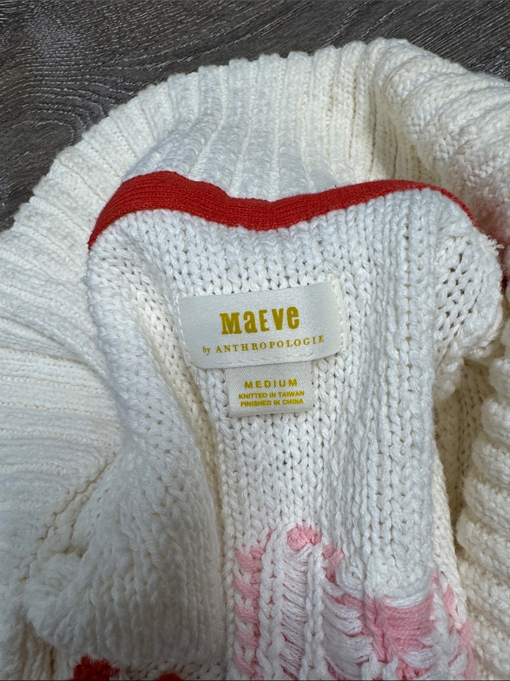 Anthropologie Maeve Heart Cardigan Sweater MK131 - Picture 9 of 11